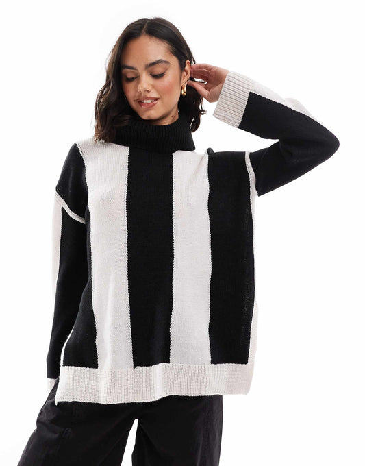 Knitted Roll Neck Jumper