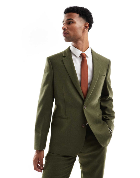 Slim Fit Wool Mix Suit Jacket