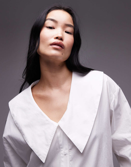 Femme Poplin Collar Shirt