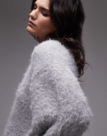 Knitted Ultra Fluffy Oversized Jumper