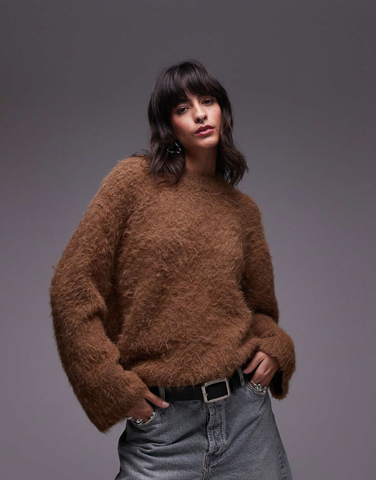 Knitted Ultra Fluffy Oversized Jumper