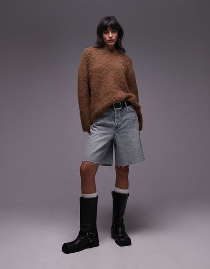 Knitted Ultra Fluffy Oversized Jumper