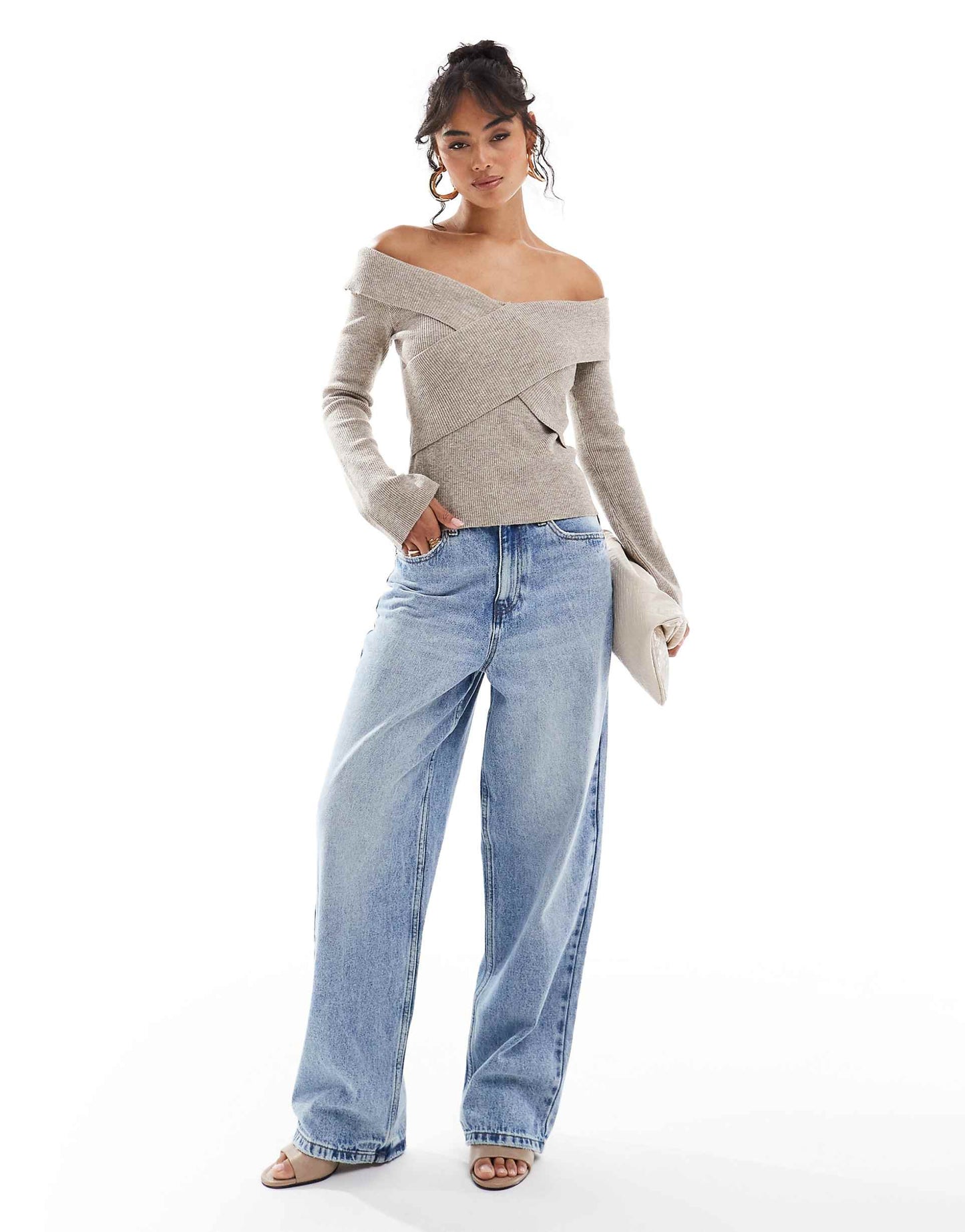 Cross Over Knit Top