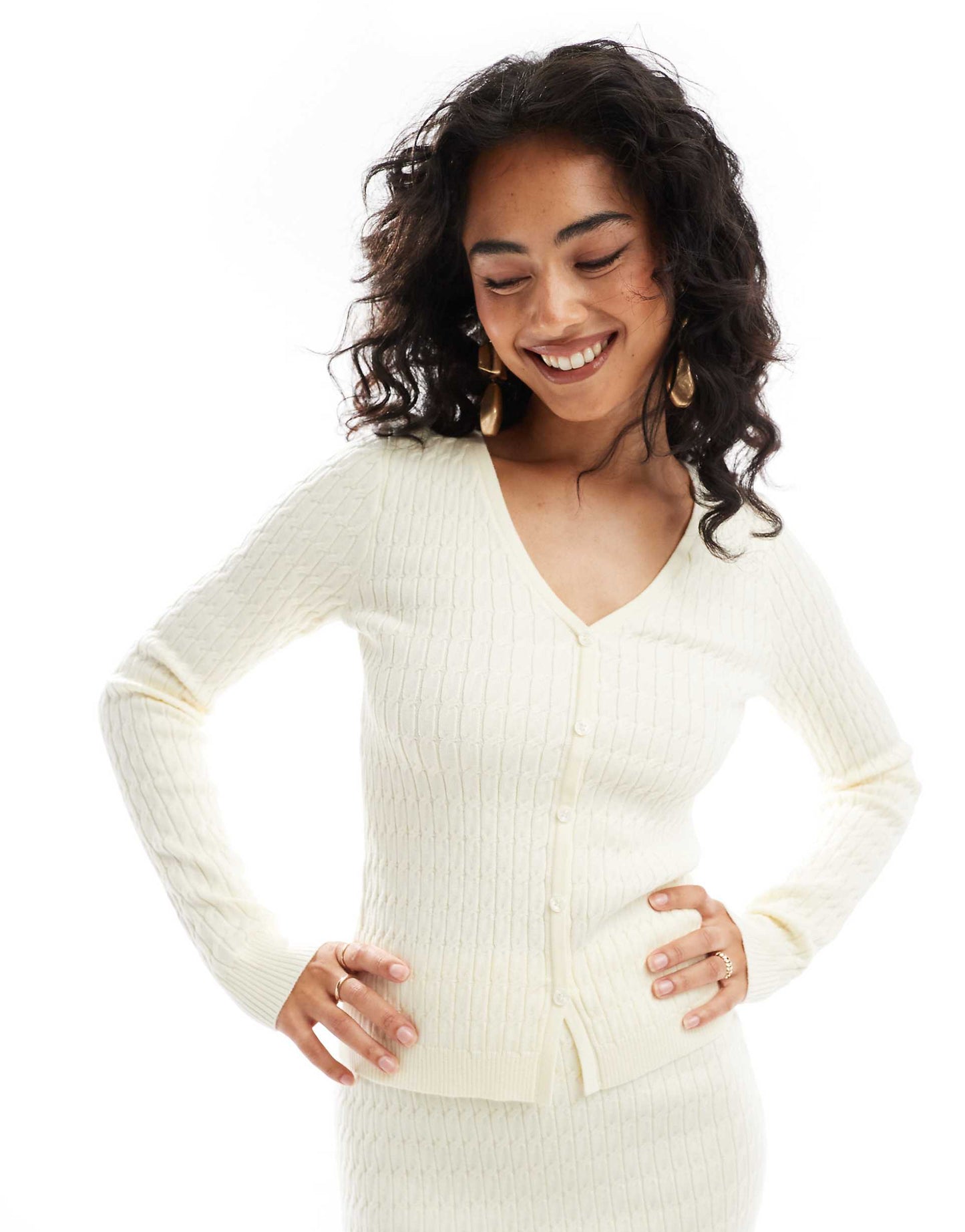 Cable Knit Cardigan Co-Ord