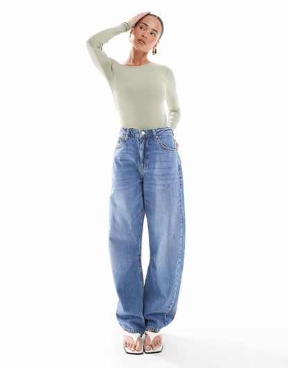 Barrel Mid Rise Jean