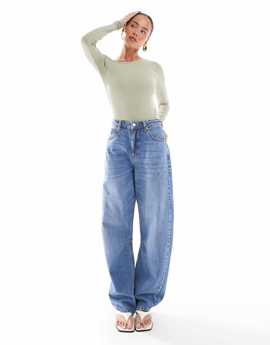 Barrel Mid Rise Jean