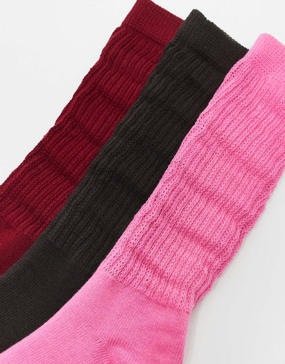 3 Pack Of Slouchy Socks