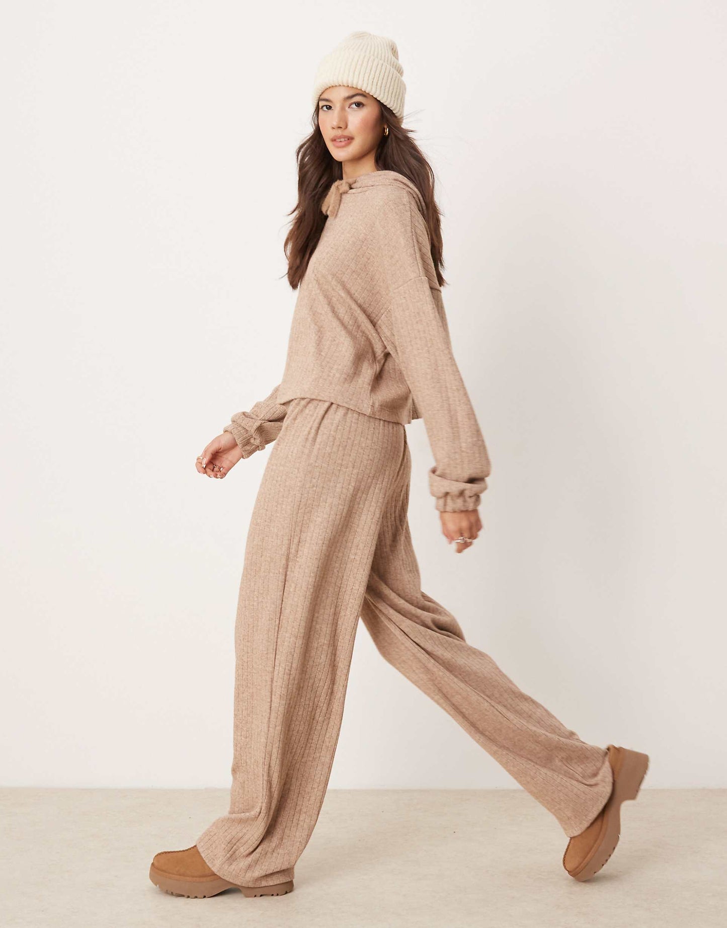 Lounge Wide Rib Trouser