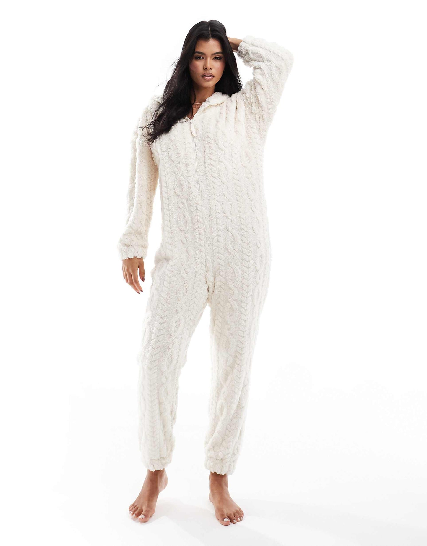 Lounge Cable Textured Cloud Fleece Onesie