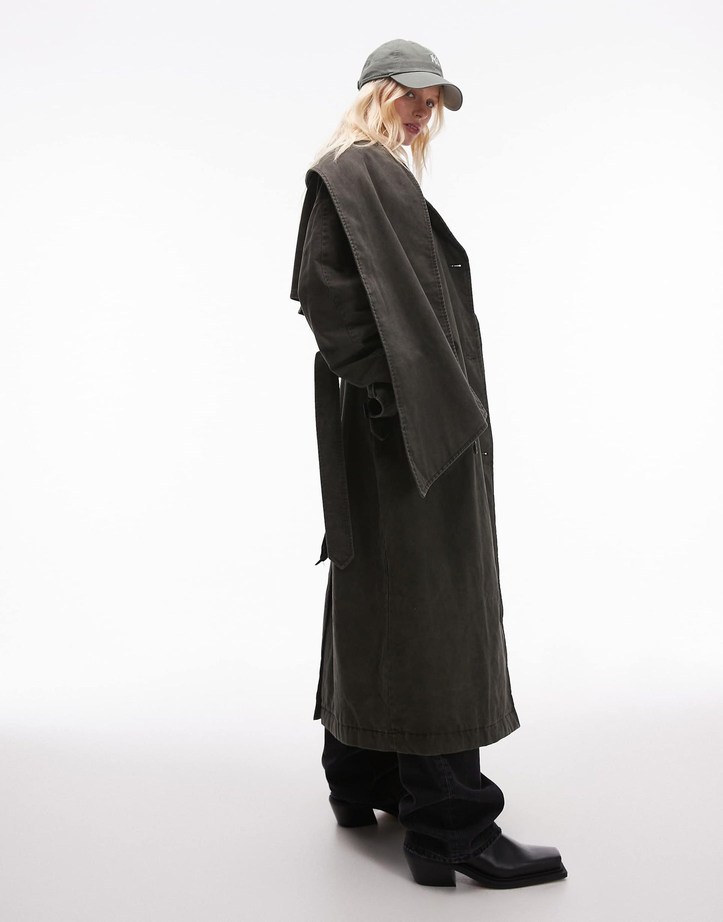 Deconstructed Cotton Trench Coat