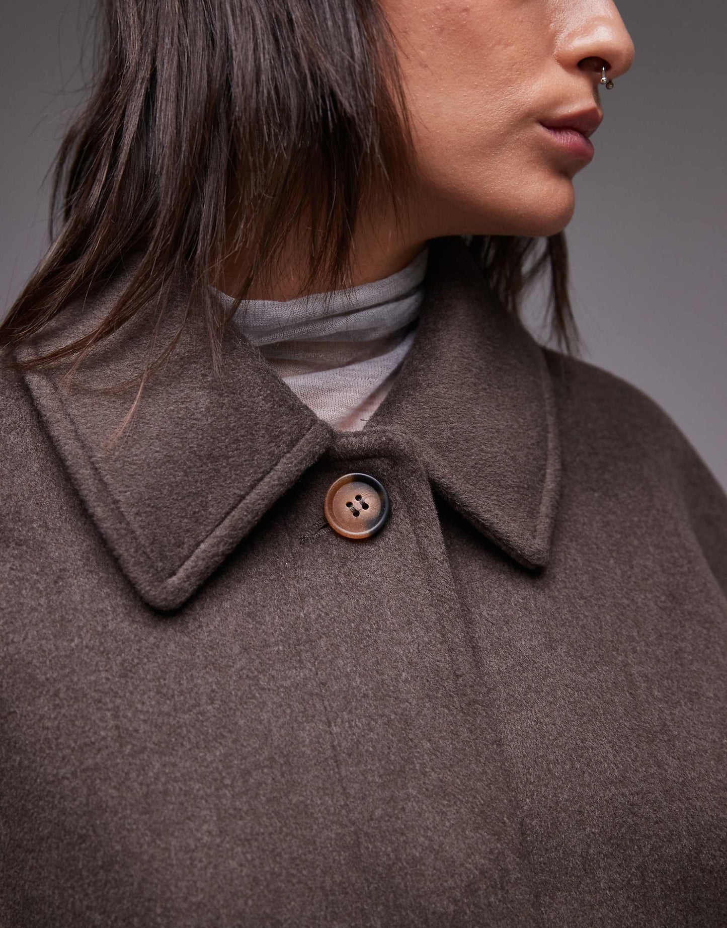 Belted Long Line Formal Coat