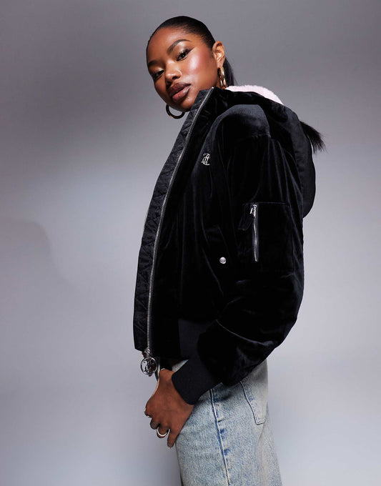 Diamante Bomber Coat