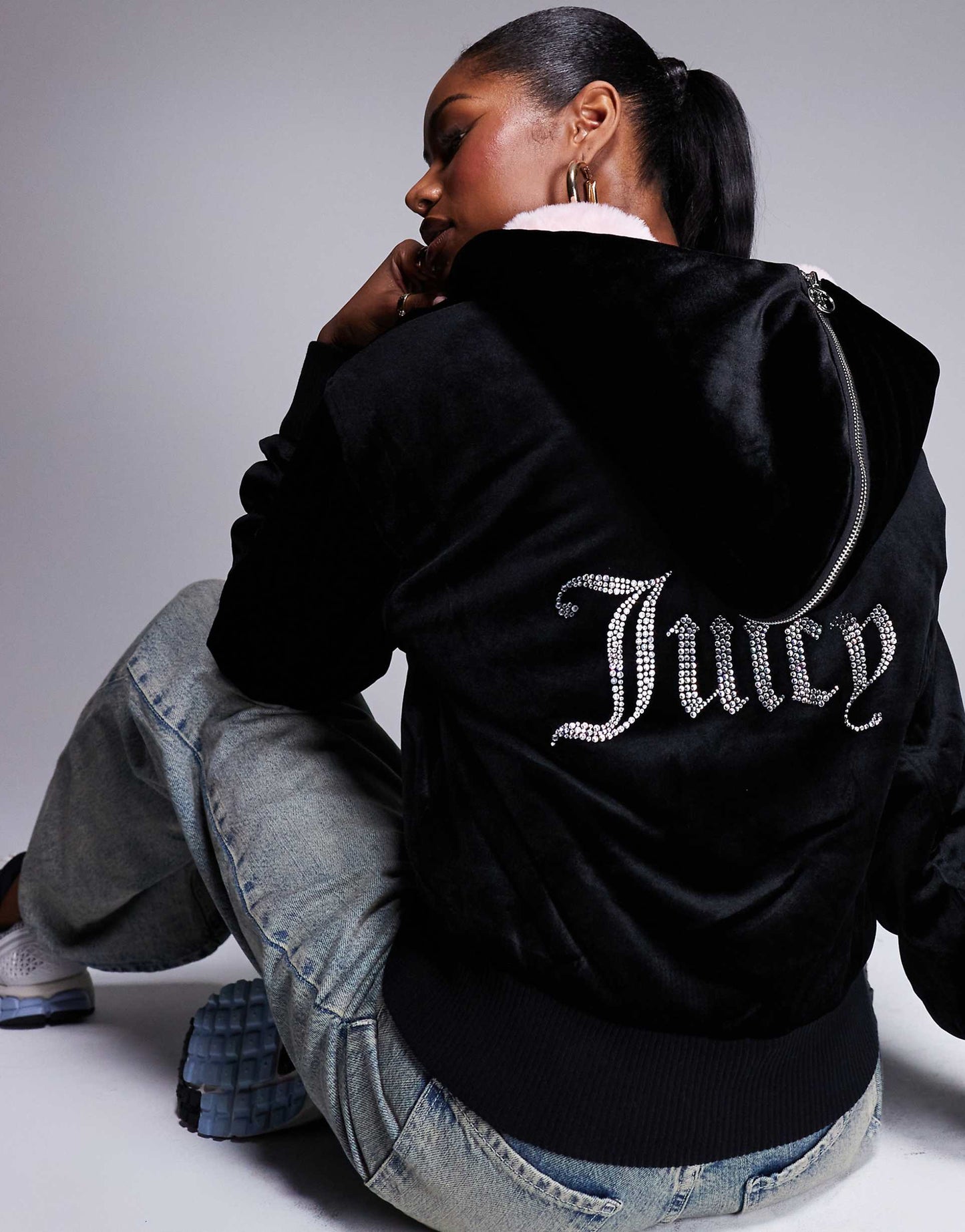 Diamante Bomber Coat