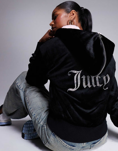 Diamante Bomber Coat