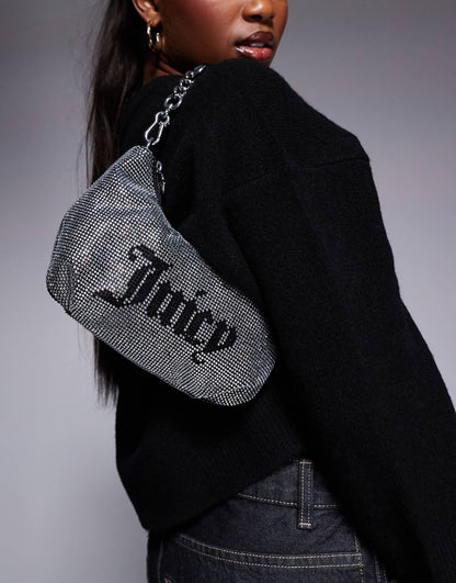 Small Diamante Logo Shoulder Bag