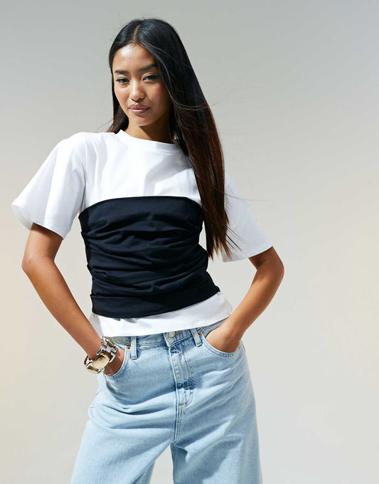 Fitted T-Shirt With Waistband Detail