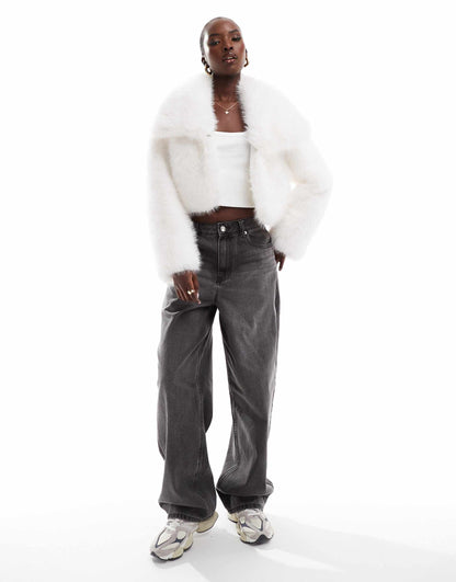Cadence Cropped Faux Fur Coat