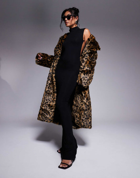 Catty Faux Fur Maxi Coat
