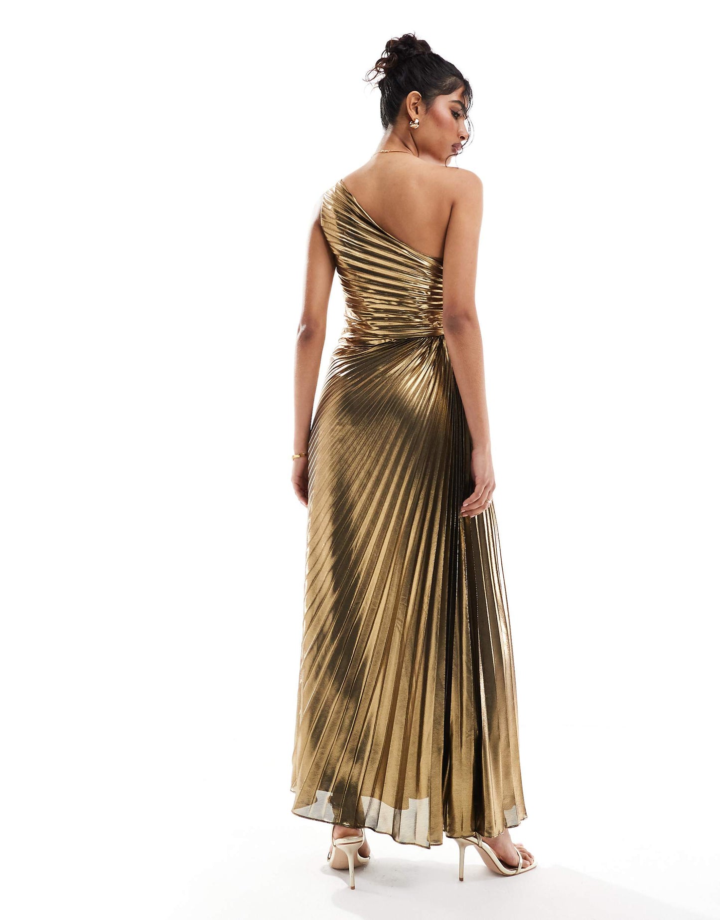 One Shoulder Bow Maxi Dress