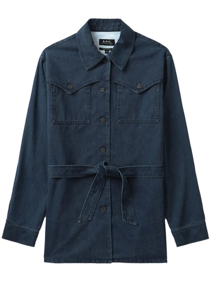 Joann Belted Denim Jacket