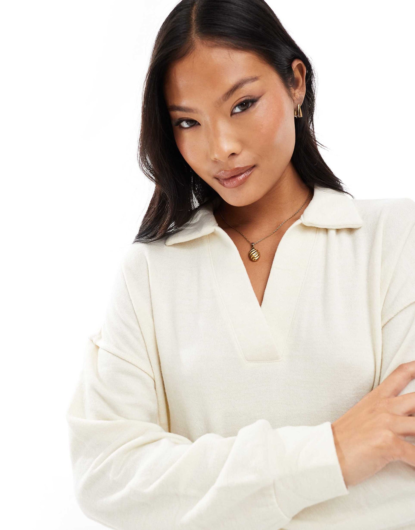 Petite Supersoft Polo Neck Ankle Dress