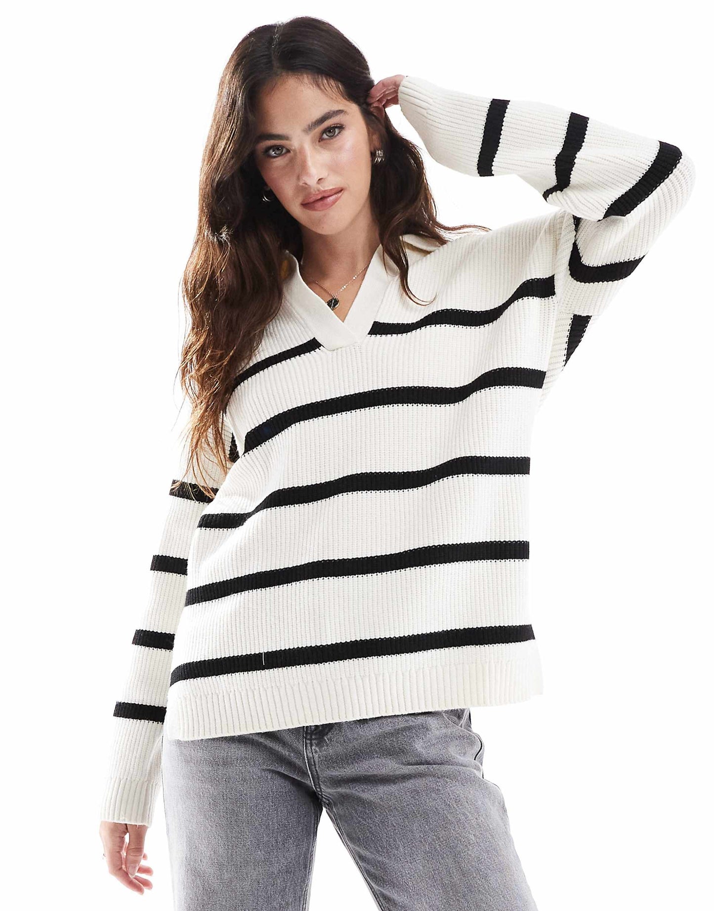 V Neck Oversized Jumper