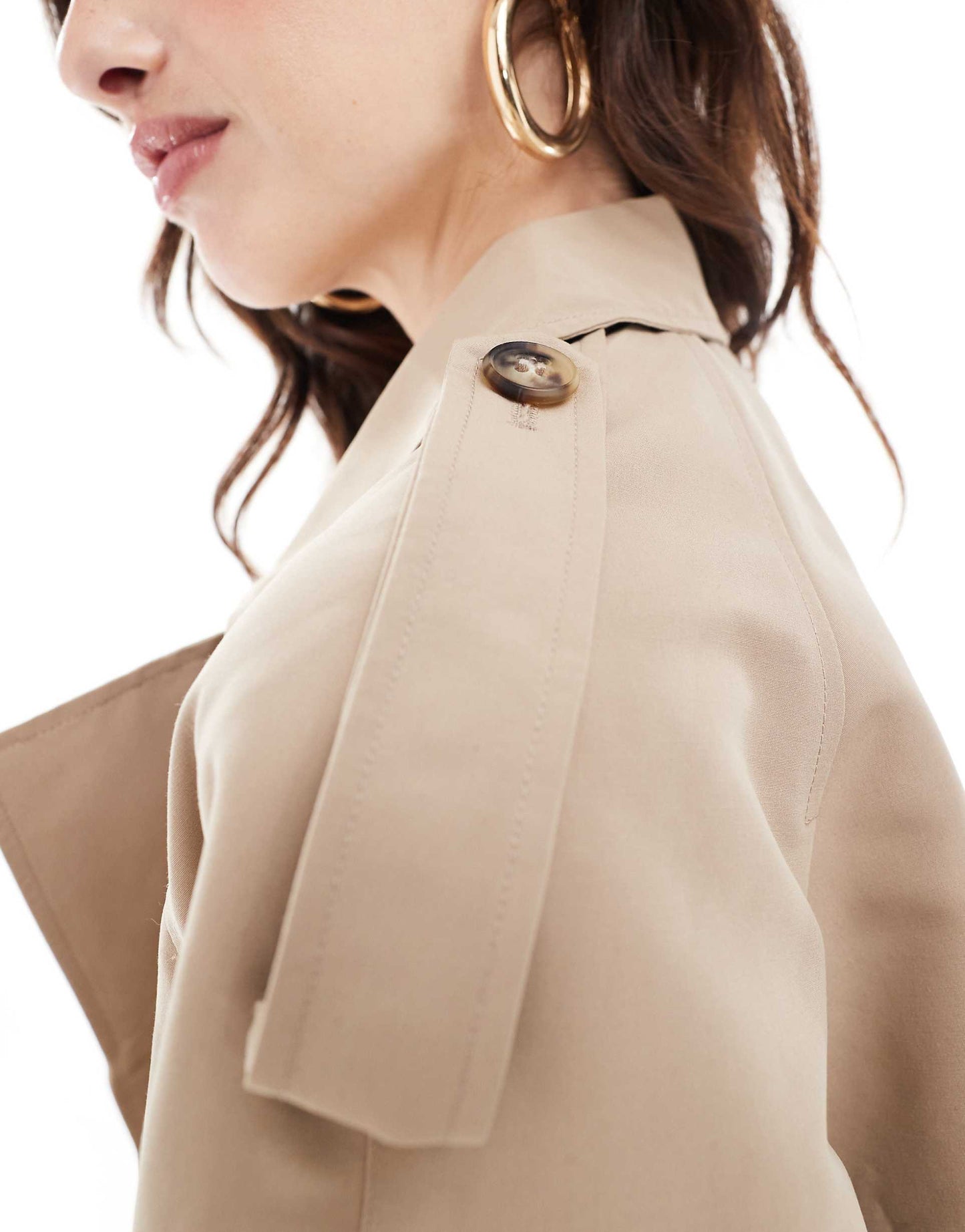 Short Boxy Trench Coat