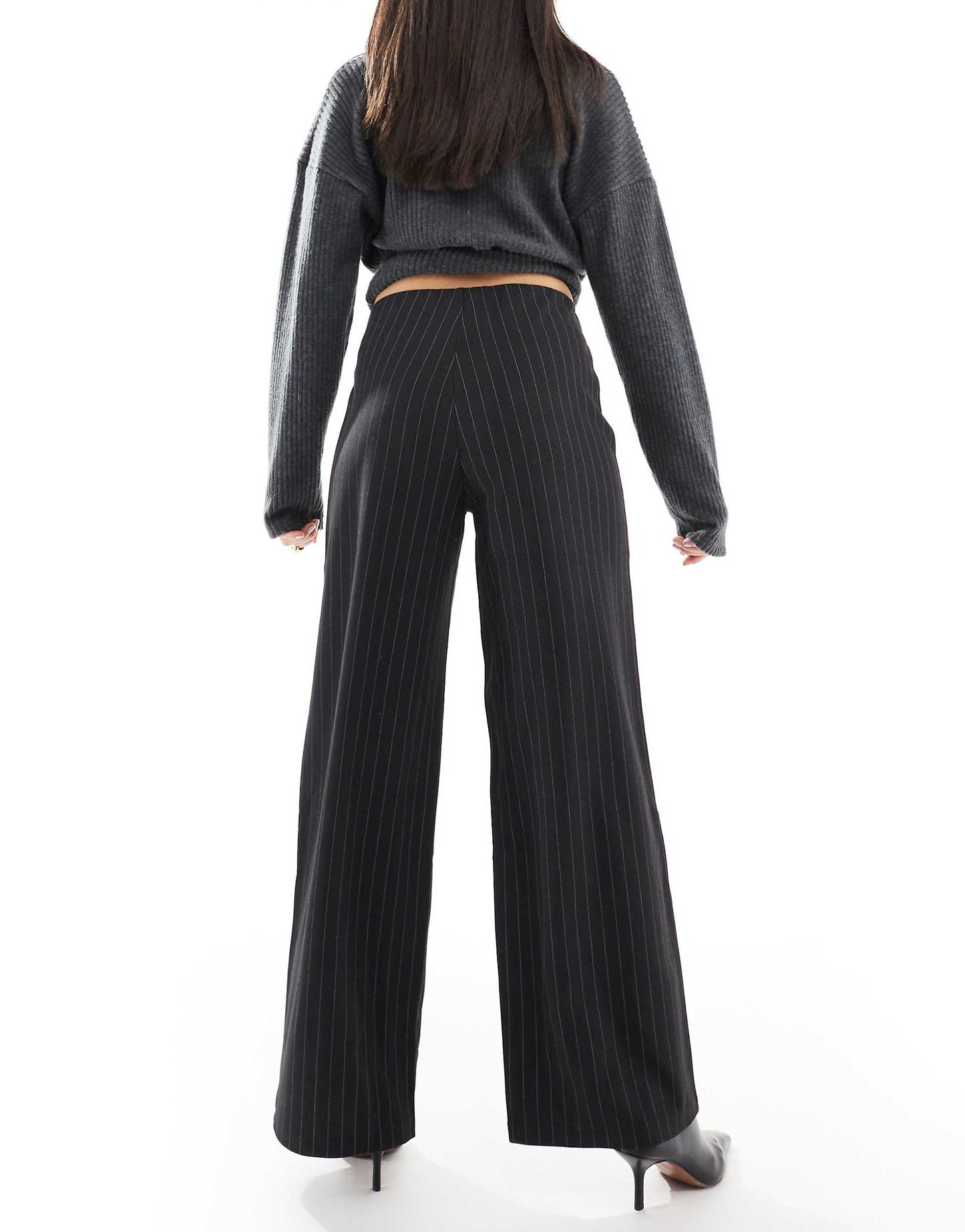 Loose Pull On Wide Leg Trousers