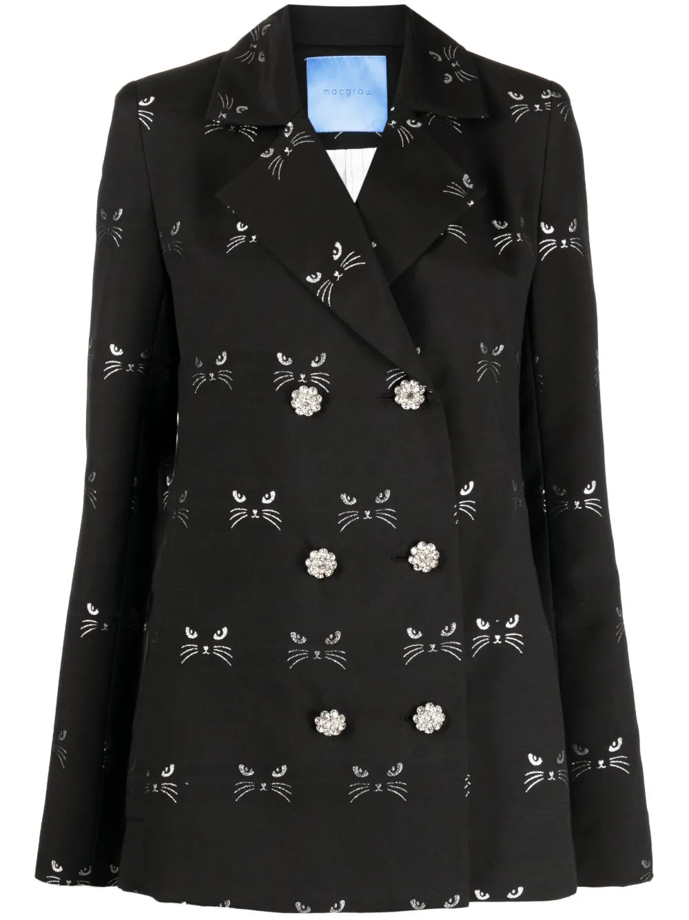 Circa 72 Jacquard Double-Breasted Blazer