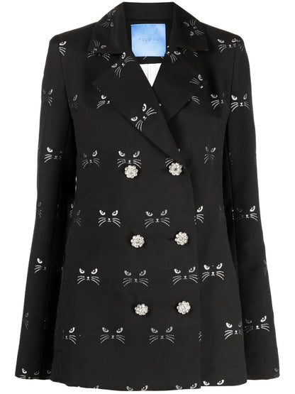 Circa 72 Jacquard Double-Breasted Blazer