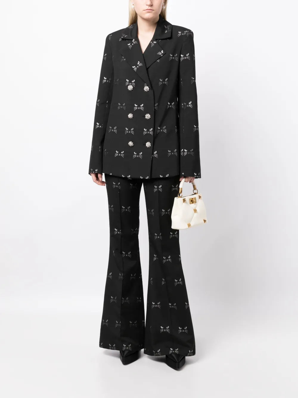 Circa 72 Jacquard Double-Breasted Blazer