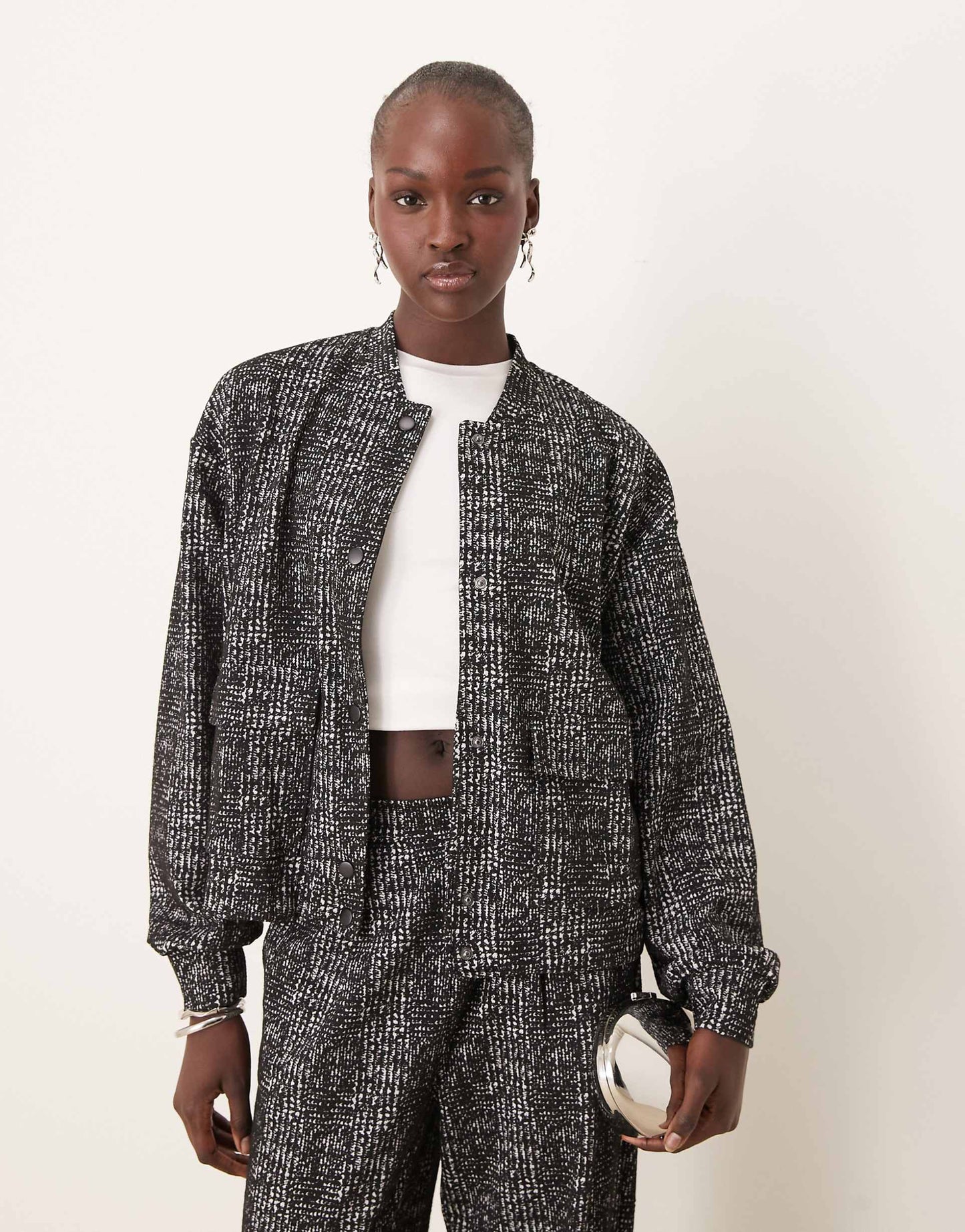 Check Bomber Co-Ord