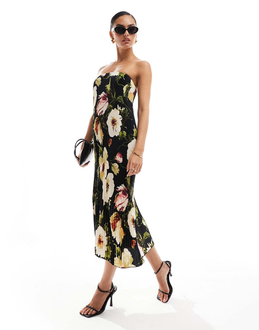 Emerson Strapless Printed Maxi Dress