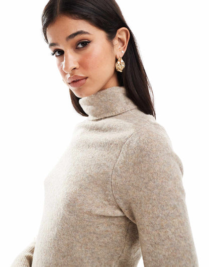 Fluffy Turtleneck Jumper