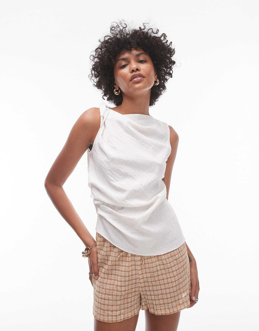 Knot Side Sleeveless Top