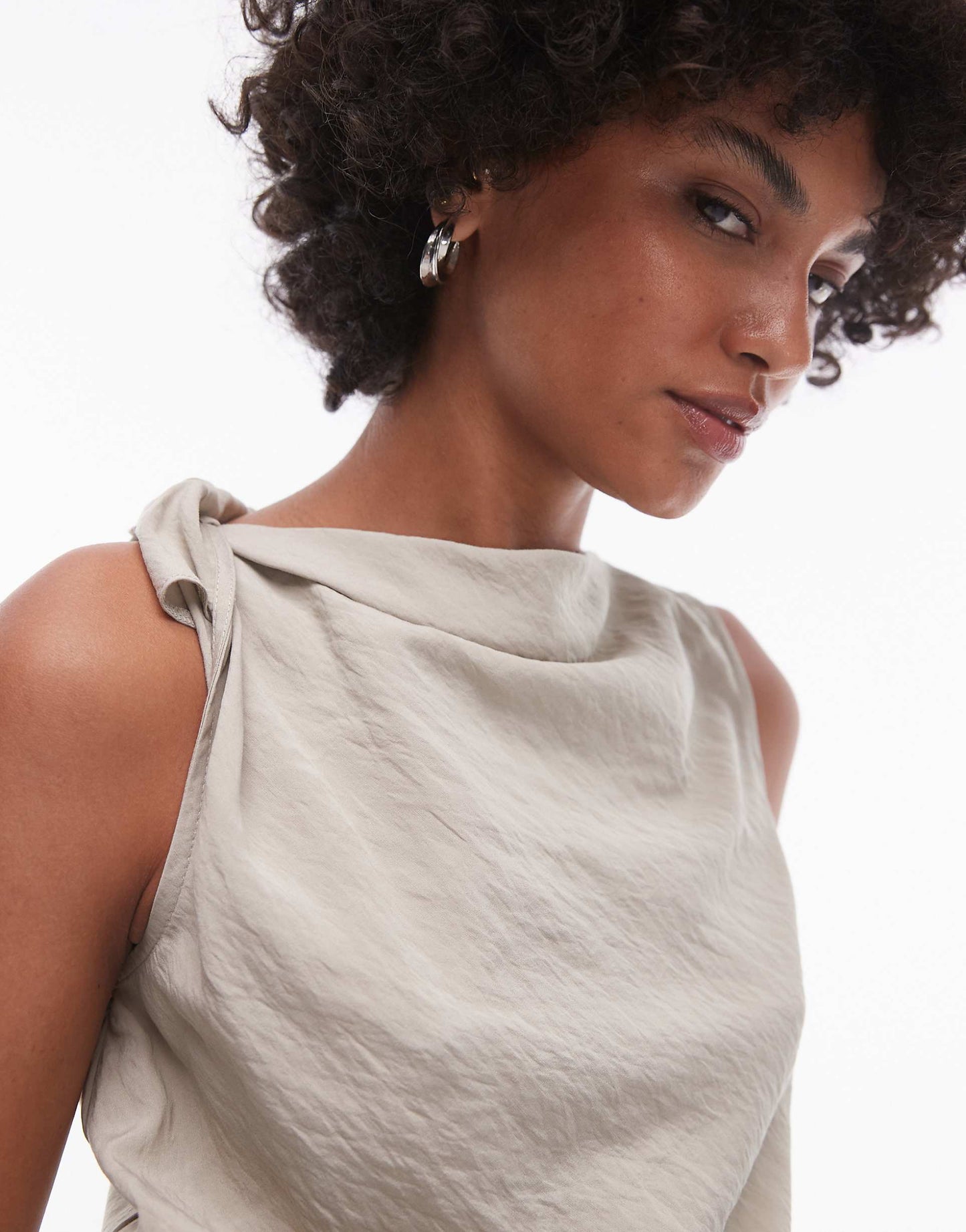 Knot Side Sleeveless Top