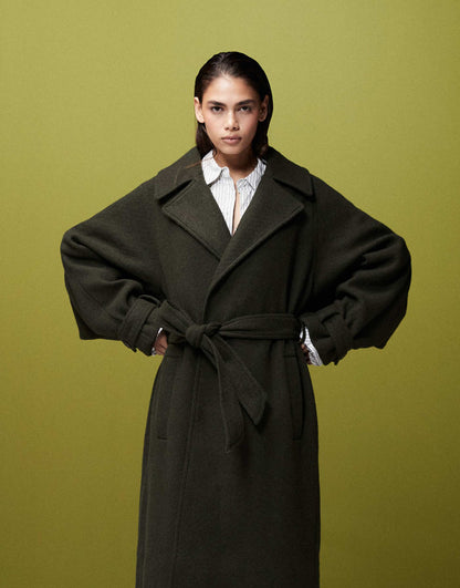 Cape Detail Longline Coat