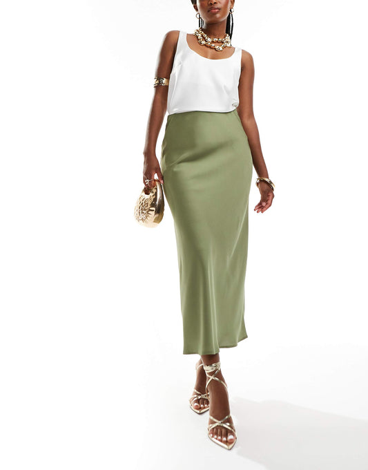 Satin Maxi Skirt