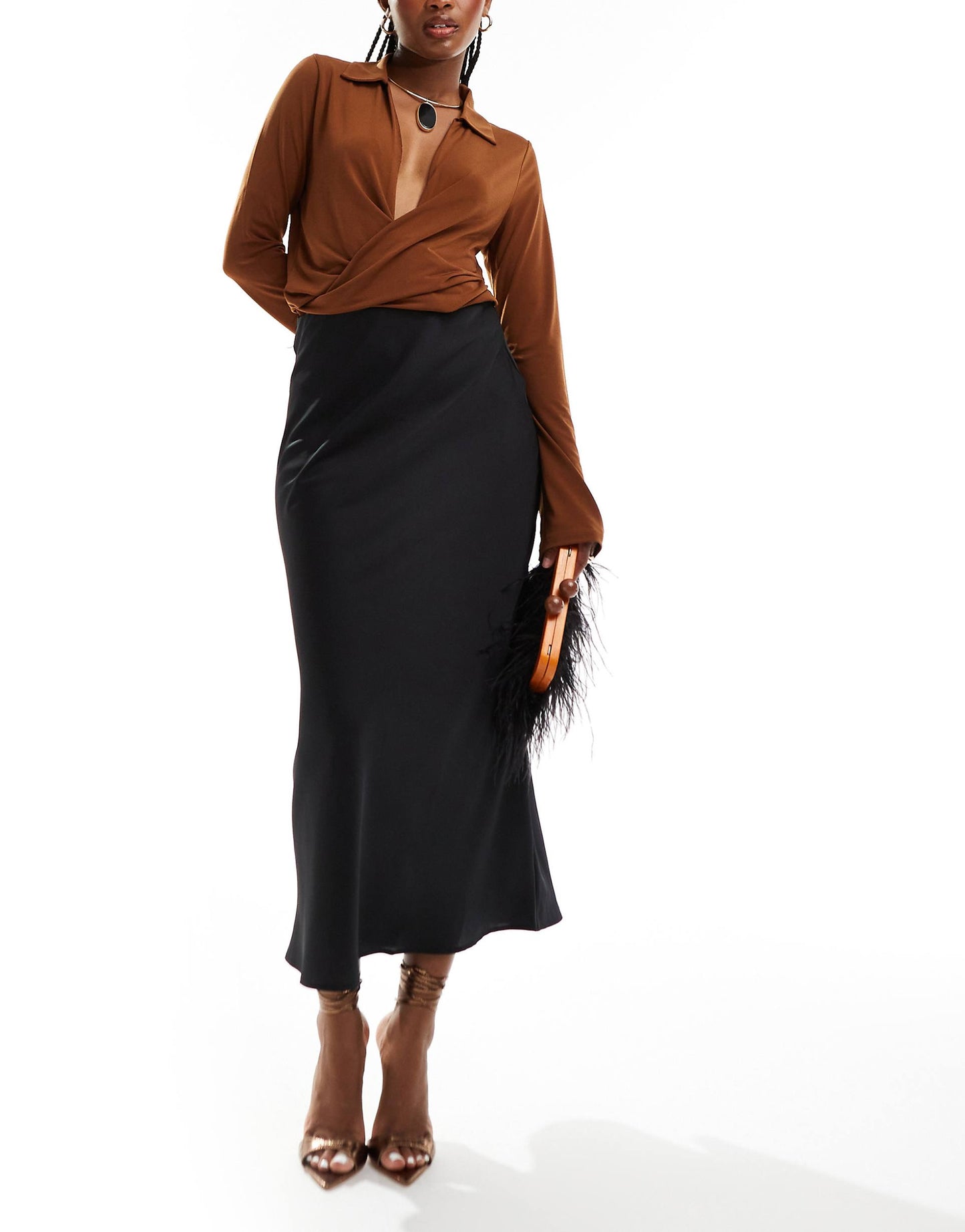 Satin Maxi Skirt