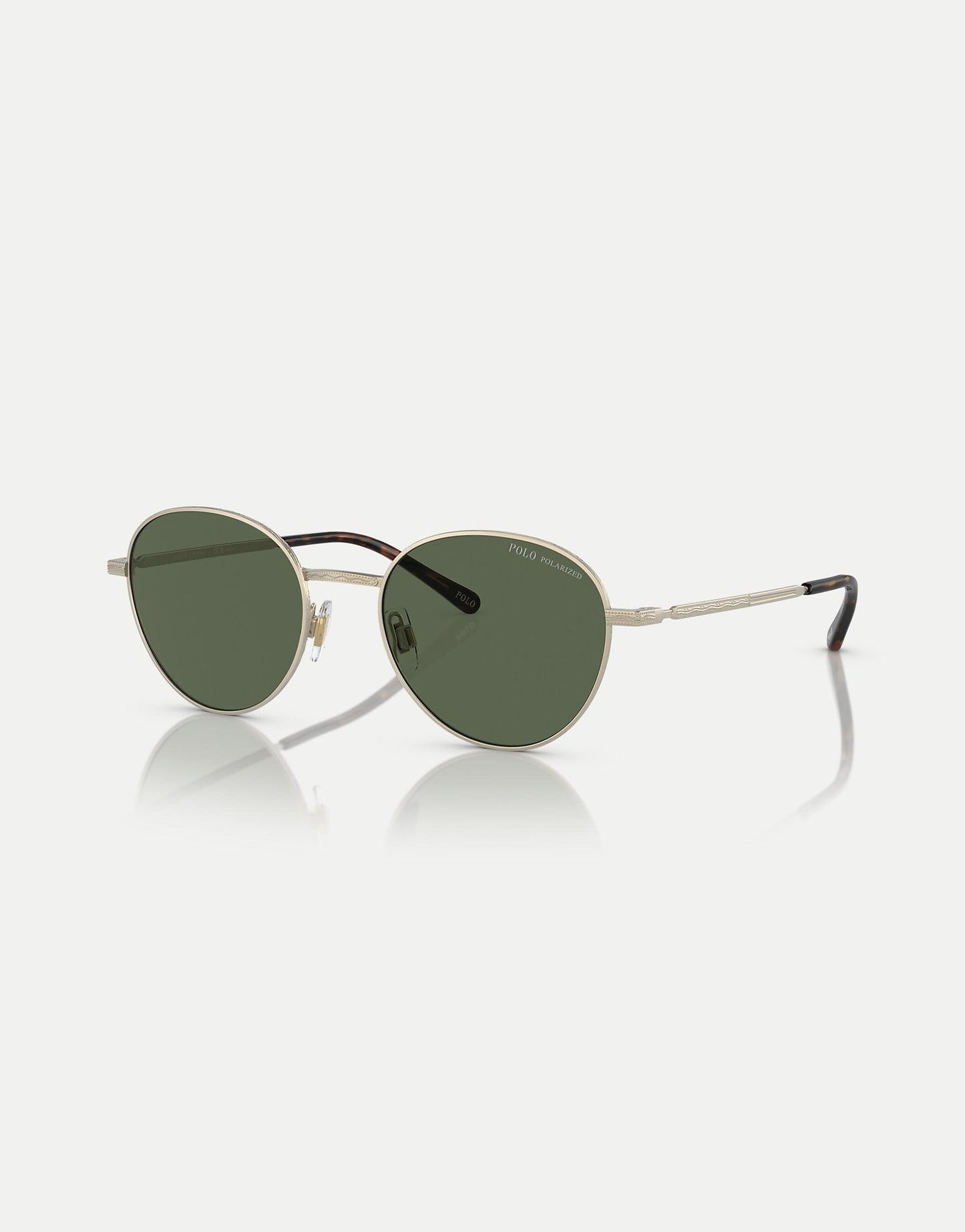 Ph3144 Round Polarised Sunglasses With Green Lens