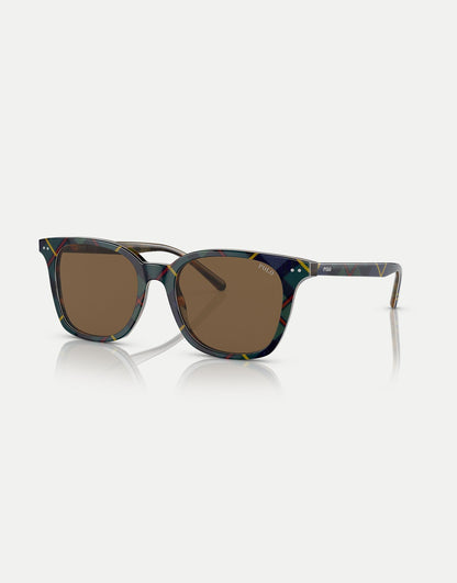 Ph4187 Rectangle Sunglasses With Brown Lens