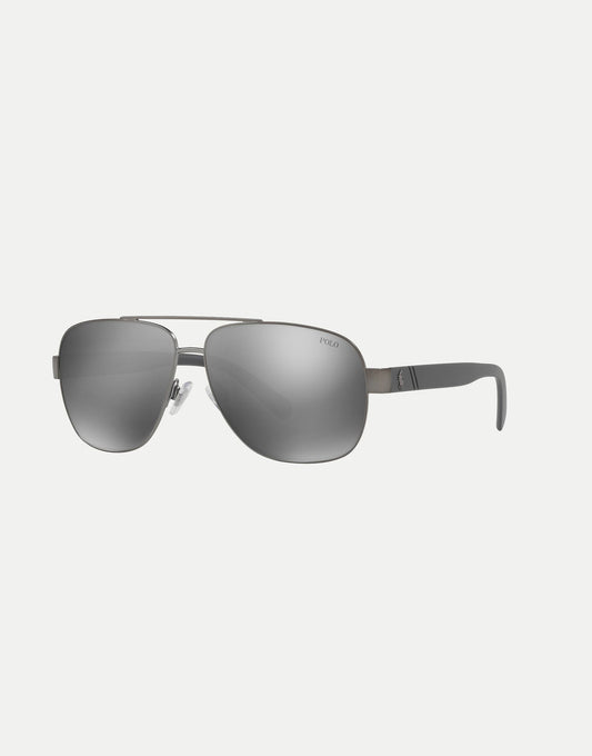 Pilot Sunglasses With Silver Mirrored Lens