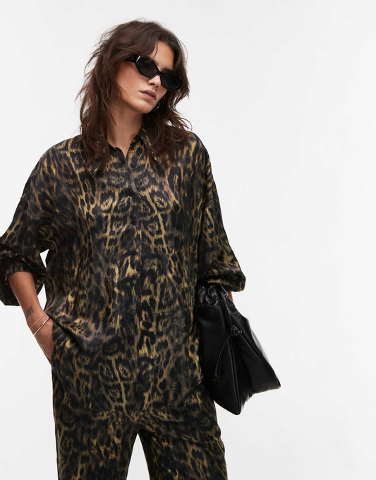 Charli Satin Shirt Co-Ord