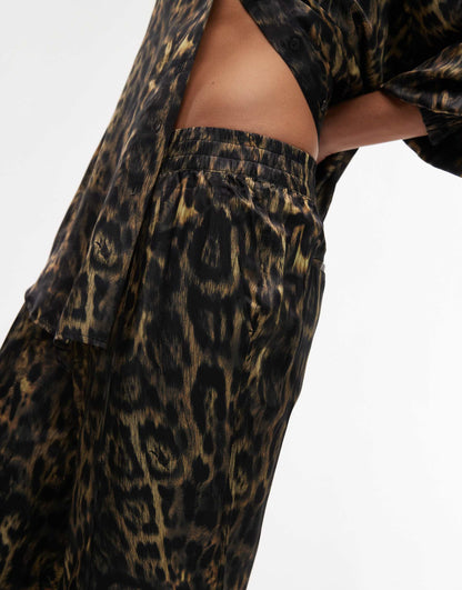 Charli Satin Straight Trousers