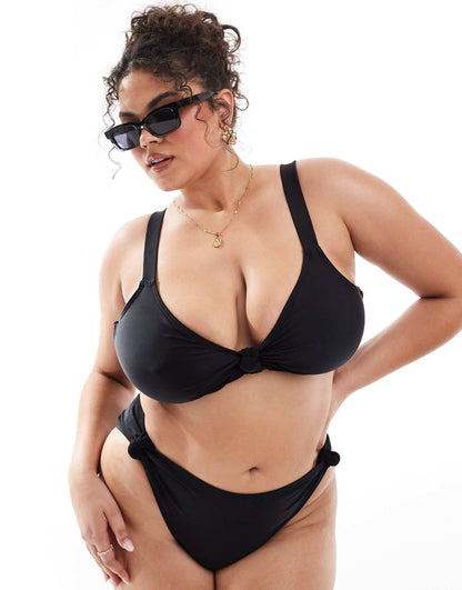 Curve Knot Front Bikini Top