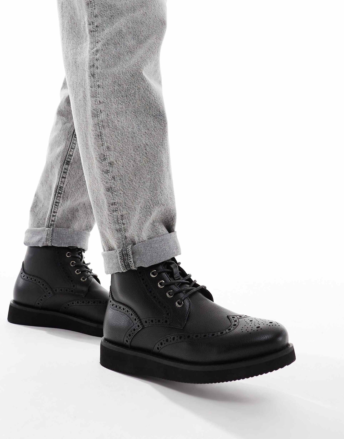 Lace Up Brogue Boots