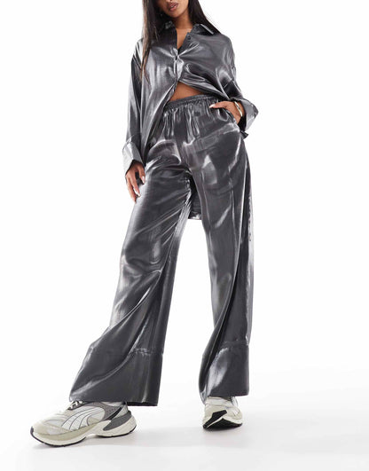 Satin Pull On Trouser