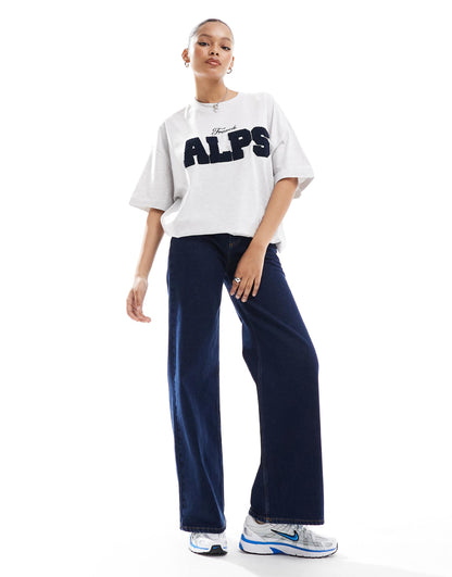 Oversized T-Shirt With Alps Logo