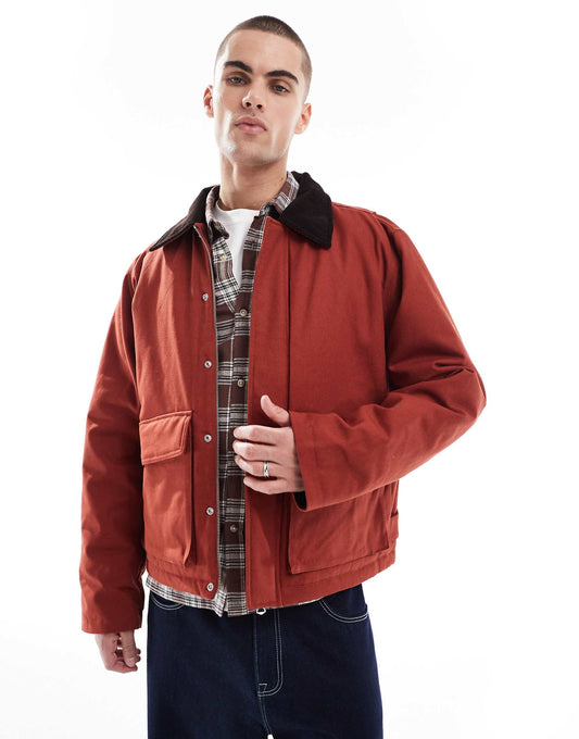 Cotton Carpenter Jacket With Pockets