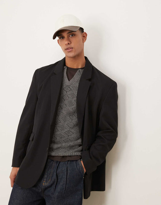 Slouchy Oversized Blazer